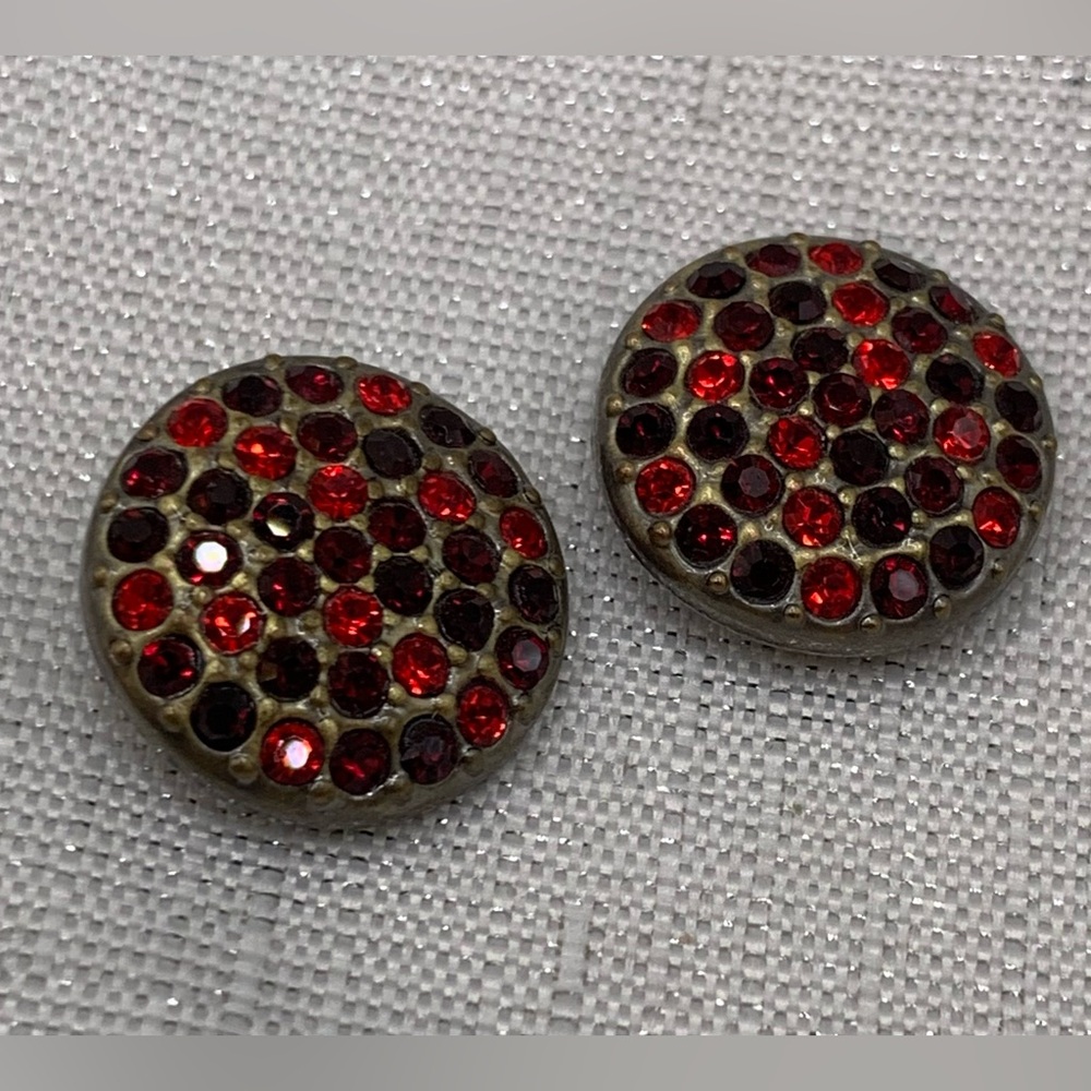 REDS BRONZE - Matching Sugar Snap Button Charms - Ginger Snaps & Co. Set of 2